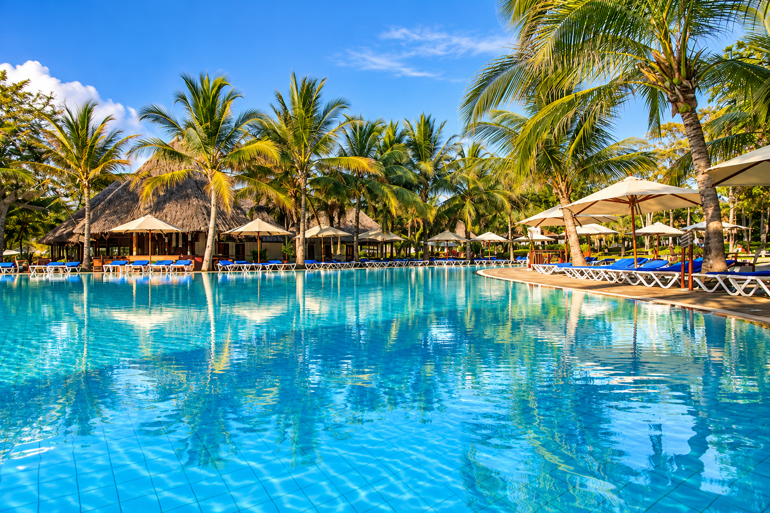 Tropical ocean and sandy beach experience